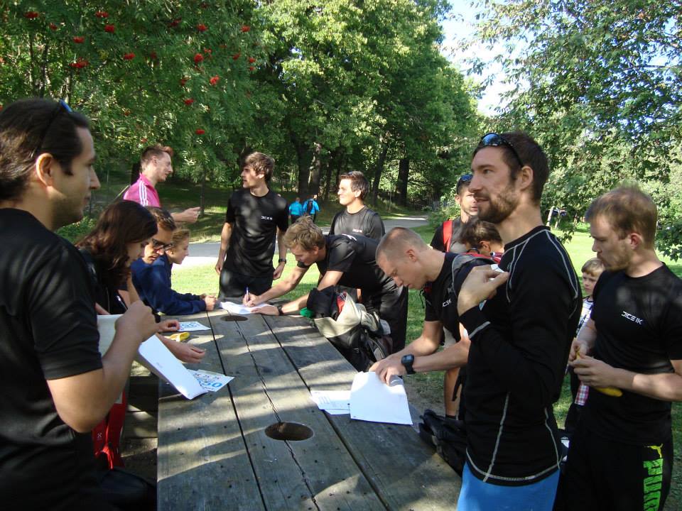 Signing in to Bellmanstafetten