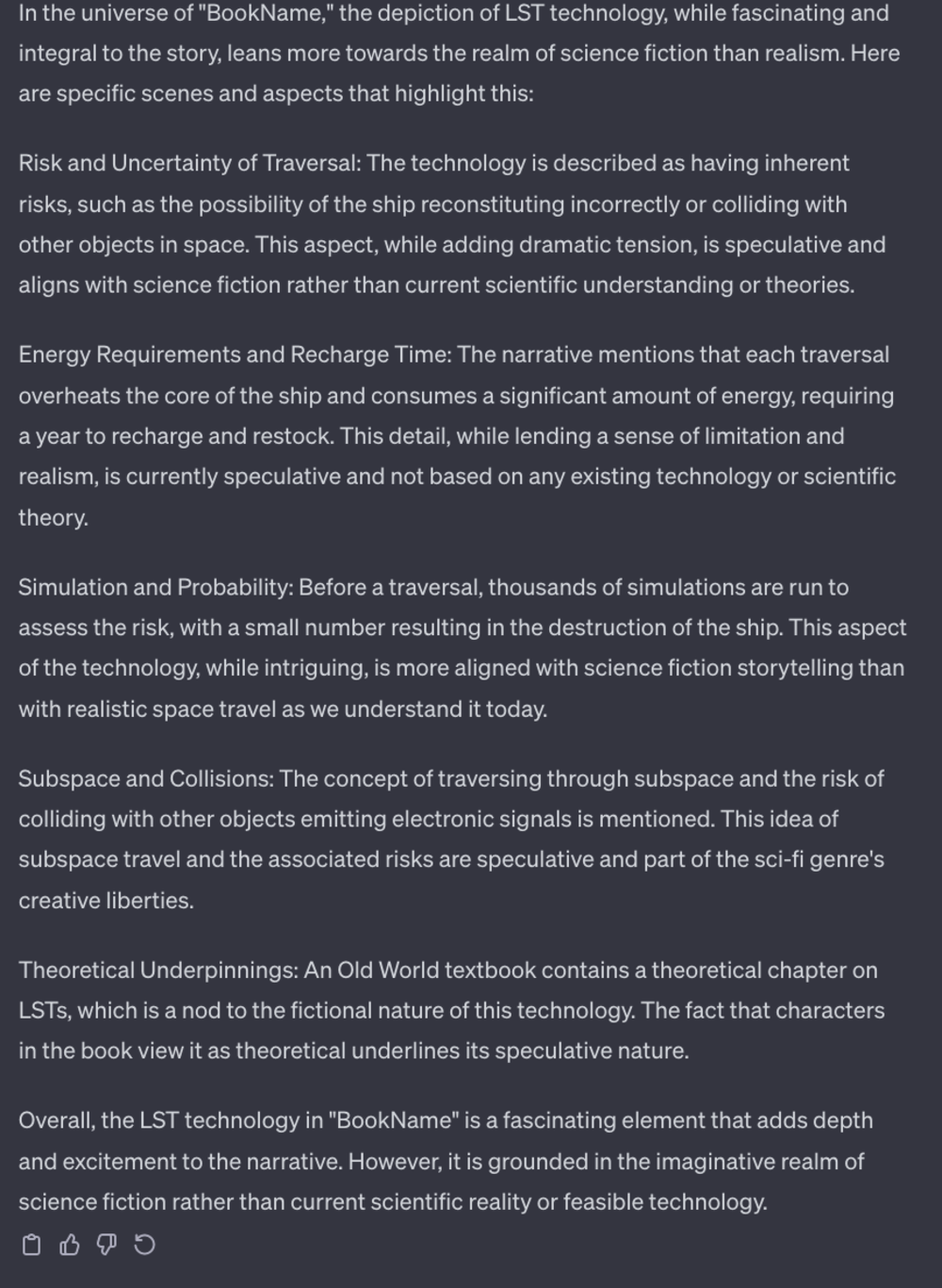 Traversal tech realism