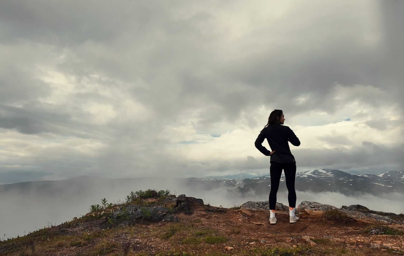 On Mount Fløya in Tromsø