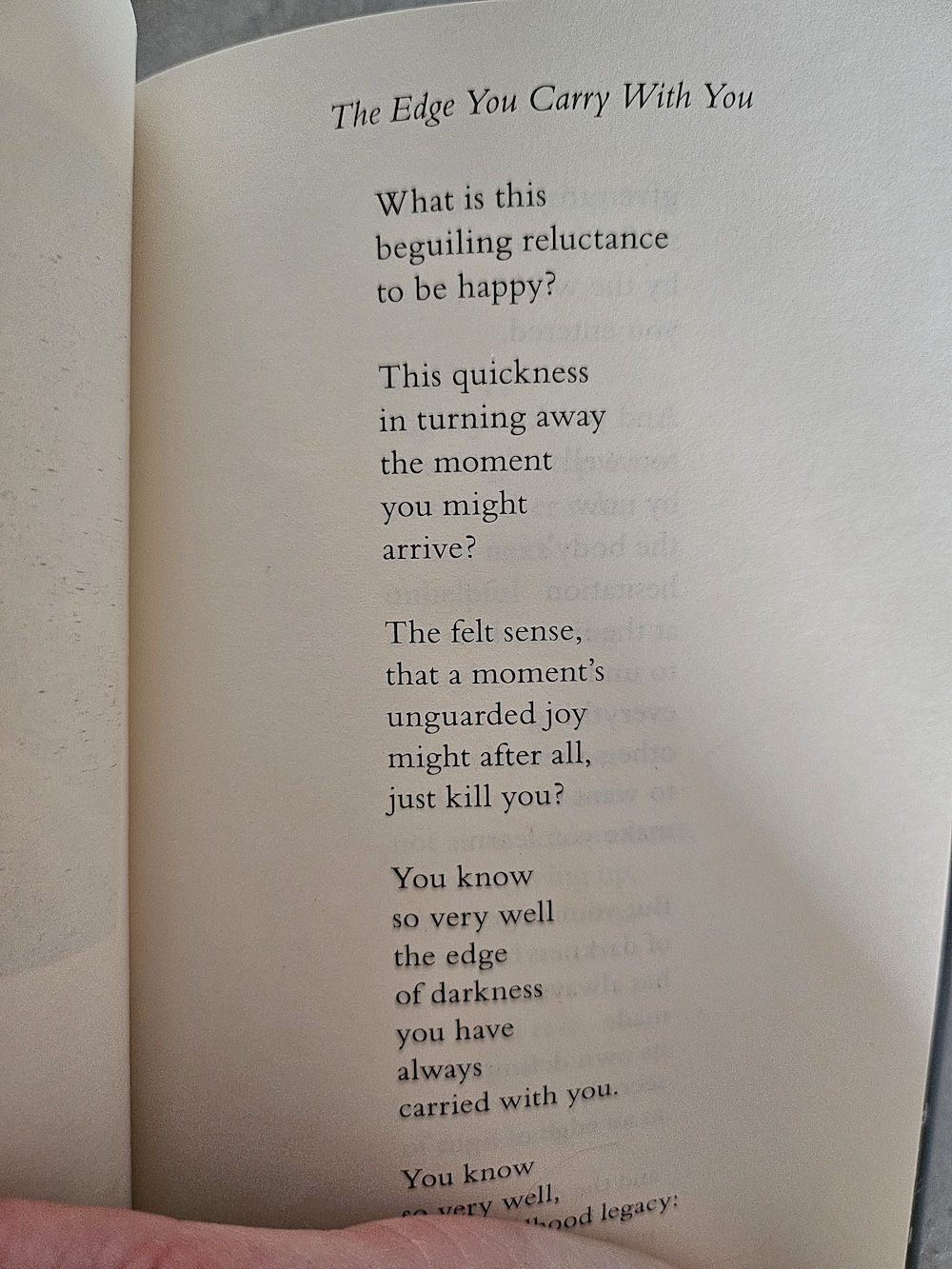 The Edge You Carry With You by David Whyte