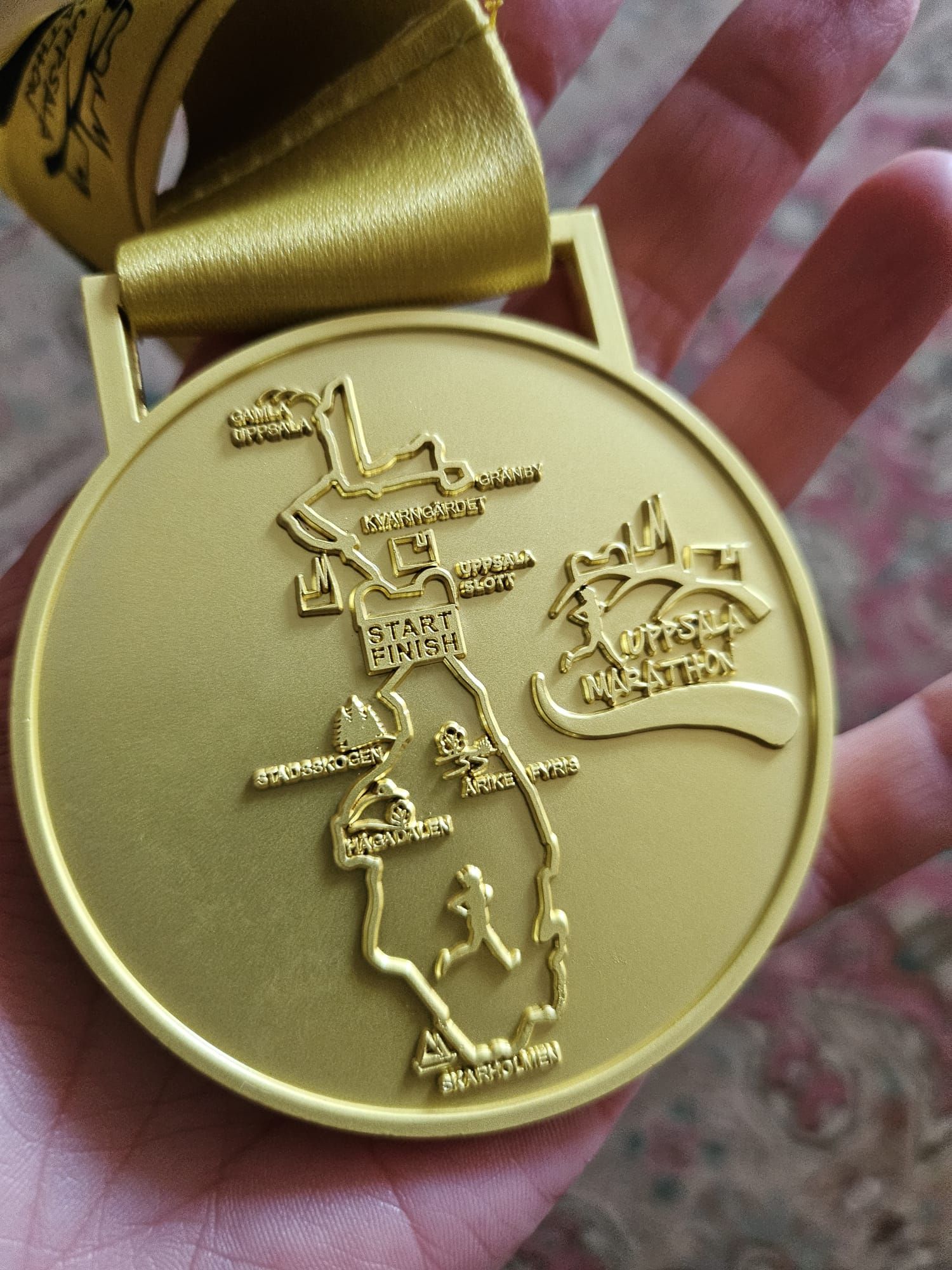 Uppsala Half Marathon medal